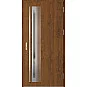 Ocelové vchodové dveře - TREBUR 4 - Ořech, Label Inox Ocelové vchodové dveře ERKADO - TREBUR 4 - Ořech, Label Inox