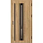 Ocelové vchodové dveře - TREBUR 5 - Dub Natur, Label Black Ocelové vchodové dveře ERKADO - TREBUR 5 - Dub Natur, Label Black