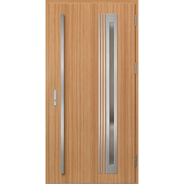 Ocelové vchodové dveře - TREBUR 6 - Borovice horská, Label Inox Ocelové vchodové dveře ERKADO - TREBUR 6 - Borovice horská, Label Inox