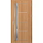 Ocelové vchodové dveře - TREBUR 7 - Borovice horská, Label Inox Ocelové vchodové dveře ERKADO - TREBUR 7 - Borovice horská, Label Inox