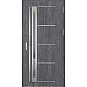 Ocelové vchodové dveře - TREBUR 7 - Dub Antracit, Label Inox Ocelové vchodové dveře ERKADO - TREBUR 7 - Dub Antracit, Label Inox