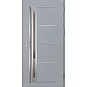Ocelové vchodové dveře - TREBUR 7 - Šedá, Label Inox Ocelové vchodové dveře ERKADO - TREBUR 7 - Šedá, Label Inox