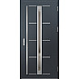 Ocelové vchodové dveře - TREBUR 8 - Antracit Struktura, Label Inox Ocelové vchodové dveře ERKADO - TREBUR 8 - Antracit Struktura, Label Inox