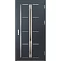 Ocelové vchodové dveře - TREBUR 8 - Antracit Struktura, Label Inox Ocelové vchodové dveře ERKADO - TREBUR 8 - Antracit Struktura, Label Inox