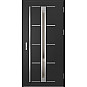 Ocelové vchodové dveře - TREBUR 8 - Černá, Label Inox Ocelové vchodové dveře ERKADO - TREBUR 8 - Černá, Label Inox