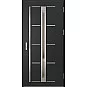 Ocelové vchodové dveře - TREBUR 8 - Černá, Label Inox Ocelové vchodové dveře ERKADO - TREBUR 8 - Černá, Label Inox