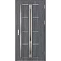 Ocelové vchodové dveře - TREBUR 8 - Dub Antracit, Label Inox Ocelové vchodové dveře ERKADO - TREBUR 8 - Dub Antracit, Label Inox