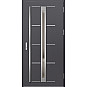 Ocelové vchodové dveře - TREBUR 8 - Hladký Antracit, Label Inox Ocelové vchodové dveře ERKADO - TREBUR 8 - Hladký Antracit, Label Inox