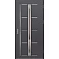 Ocelové vchodové dveře - TREBUR 8 - Hladký Antracit, Label Inox Ocelové vchodové dveře ERKADO - TREBUR 8 - Hladký Antracit, Label Inox