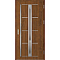 Ocelové vchodové dveře - TREBUR 8 - Ořech, Label Inox Ocelové vchodové dveře ERKADO - TREBUR 8 - Ořech, Label Inox