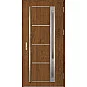 Ocelové vchodové dveře - TREBUR 9 - Ořech, Label Inox Ocelové vchodové dveře ERKADO - TREBUR 9 - Ořech, Label Inox