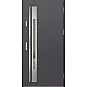 Ocelové vchodové dveře ERKADO - WELS 1 - Hladký Antracit, Label Inox