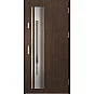 Ocelové vchodové dveře ERKADO - WELS 4 - Bahenní Dub, Label Inox