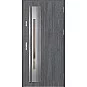 Ocelové vchodové dveře ERKADO - WELS 4 - Dub Antracit, Label Inox