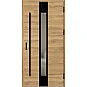 Ocelové vchodové dveře - WIENER 1 - Dub Natur Příčný, Label Diamound Glass Ocelové vchodové dveře ERKADO - WIENER 1 - Dub Natur Příčný, Label Diamound Glass