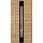Ocelové vchodové dveře - WIENER 1 - Dub Natur Příčný, Label Diamound Glass Ocelové vchodové dveře ERKADO - WIENER 1 - Dub Natur Příčný, Label Diamound Glass
