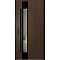 Ocelové vchodové dveře ERKADO - WIENER 2 - Bahenní Dub, Label Diamound Glass