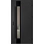 Ocelové vchodové dveře ERKADO - WIENER 2 - Černá, Label Diamound Glass