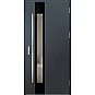 Ocelové vchodové dveře ERKADO - WIENER 2 - Antracit Struktura, Label Diamound Glass