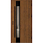 Ocelové vchodové dveře ERKADO - WIENER 2 - Ořech, Label Diamound Glass