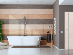 Interiérové dveře BALDUR 1 - Modřín příčný 3D GREKO