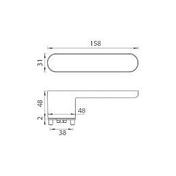Klika GK - AVUS ONE - Grafit černá