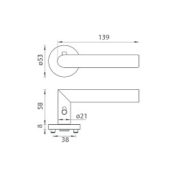 klika GK - Lucia Profesional-R-S2L - Černá mat