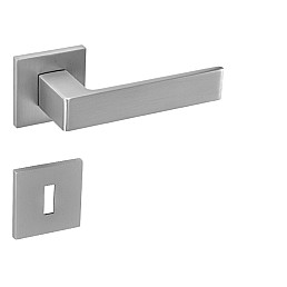 Klika HIT-HR (Chrom broušený) - úzká rozeta 6 mm Klika HIT-HR (Chrom broušený) - úzká rozeta 6 mm