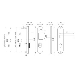 Bezpečnostní klika BETA F1 Bezpečnostní klika BETA F1