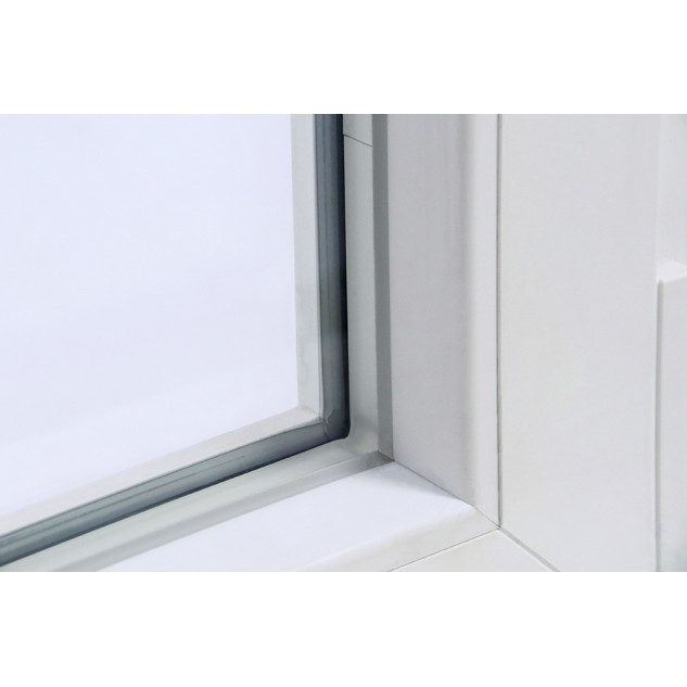 Plastové okno | 55x55 cm (550x550 mm) | Pravé| Bílé | jednokřídlé | Teplý meziskelní rámeček
