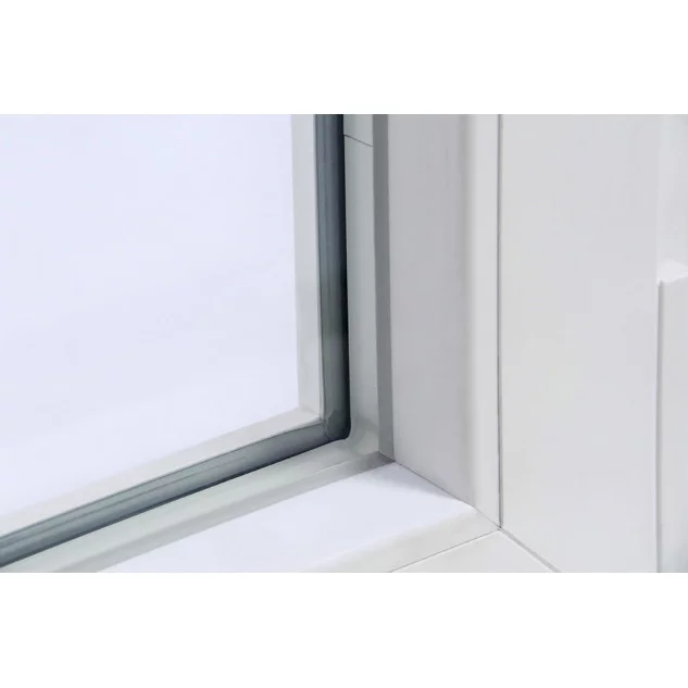 Plastové dveře | 95x205 cm | Pravé| Bílé | jednokřídlé | Teplý meziskelní rámeček