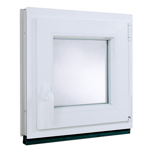 Plastové okno | 55 x 55 cm (550 x 550 mm) | bílé |otevíravé i sklopné | pravé