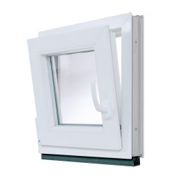 Plastové okno | 55x55 cm (550x550 mm) | bílé | otevíravé i sklopné | levé Plastové okno | 55x55 cm (550x550 mm) | bílé | otevíravé i sklopné | levé