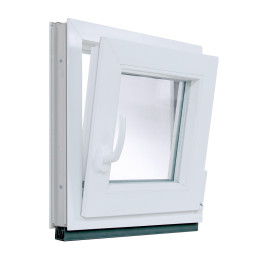 Plastové okno | 55 x 55 cm (550 x 550 mm) | bílé |otevíravé i sklopné | pravé Plastové okno | 55 x 55 cm (550 x 550 mm) | bílé |otevíravé i sklopné | pravé