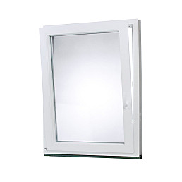 Plastové okno | 80x100 cm (800x1000 mm) | bílé | otevíravé i sklopné | levé Plastové okno | 80x100 cm (800x1000 mm) | bílé | otevíravé i sklopné | levé