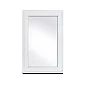 Jednokřídlé Plastové okno | 80x110 cm (800x1100 mm) | Pravé| Bílé