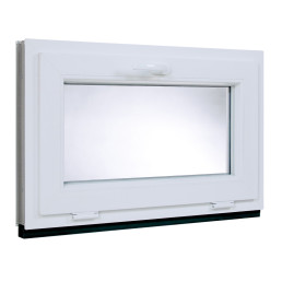 Plastové okno | 80 x 45 cm (800 x 450 mm) | bílé | sklopné Plastové okno | 80 x 45 cm (800 x 450 mm) | bílé | sklopné