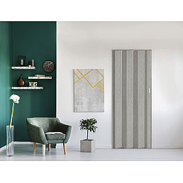 Shrnovací dveře Plné - Dub Šedý Shrnovací dveře Plné - Dub Šedý