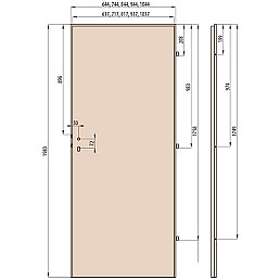 Plechové dveře, pozinkované