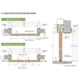 Altamura 1 - Posuvné dveře na stěnu Plné Hladké - Dub 3D Greko Altamura 1 - Posuvné dveře na stěnu Plné Hladké - Dub 3D Greko