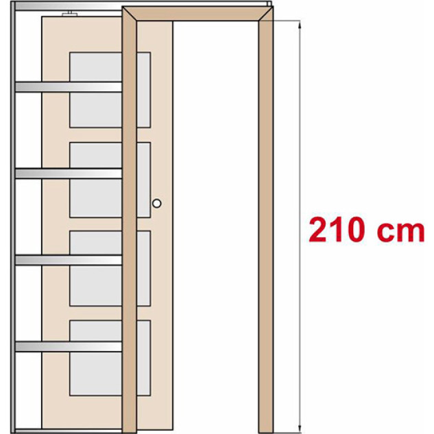 Interiérové dveře Intersie Lux Dub 314 - Výška 210 cm