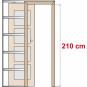 Posuvné dveře na stěnu SORANO 4, 5, 6, 7,8 - Výška 210 cm